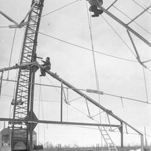 Строительство тепличного комбината | Строительство. 1982 г., г.Северодвинск. Фото #C14242.