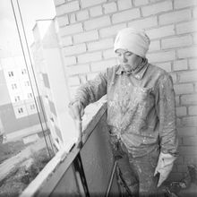 Строительство. 1982 г., г.Северодвинск. Фото #C9634.