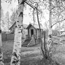 Детская площадка | Виды города. 1982 г., г.Северодвинск. Фото #C9684.