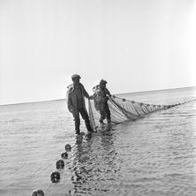 Рыбная ловля | Виды города. 1982 г., г.Северодвинск. Фото #C9713.