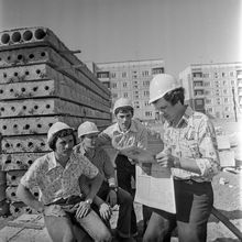 Отдых | Строительство. 1983 г., г.Северодвинск. Фото #C12023.