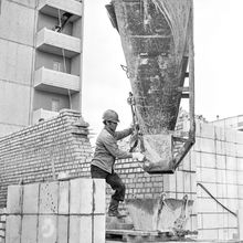 Строительство. 1983 г., г.Северодвинск. Фото #C12034.