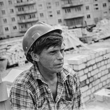 Строительство. 1983 г., г.Северодвинск. Фото #C12062.