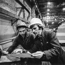 Рабочие | Предприятия. 1983 г., г.Северодвинск. Фото #C2281.