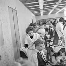 В зале. Конкурс парикмахеров | Быт. 1984 г., г.Северодвинск. Фото #C1458.