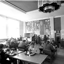 В зале столовой | Общепит. 1984 г., г.Северодвинск. Фото #C1249.