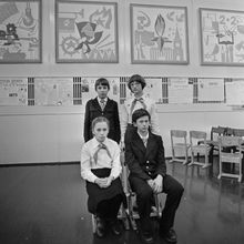Пионеры в школе | Школа. 1984 г., г.Северодвинск. Фото #C1810.