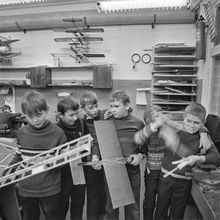 Авиамодельный кружок | Школа. 1984 г., г.Северодвинск. Фото #C1811.