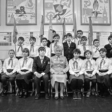 Общая групповая фотография класса | Школа. 1984 г., г.Северодвинск. Фото #C1854.
