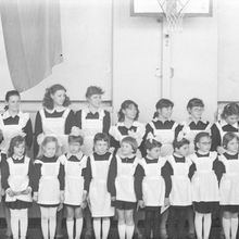 Прием в октябрята | Школа. 1984 г., г.Северодвинск. Фото #C1857.