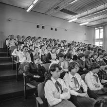 Зрительный зал | Школа. 1984 г., г.Северодвинск. Фото #C1867.