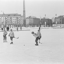 Момент игры. Хоккей | Спорт. 1984 г., г.Северодвинск. Фото #C1915.