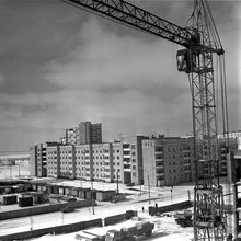 Ведется строительство школы № 30 | Строительство. 1984 г., г.Северодвинск. Фото #C1254.