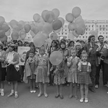 Мероприятие в честь XII Фестиваля Молодежи и студентов | Горожане. 1985 г., г.Северодвинск. Фото #C13403.