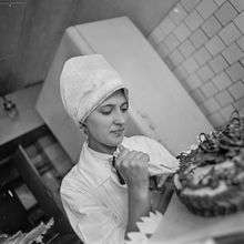 Украшение торта | Общепит. 1985 г., г.Северодвинск. Фото #C11042.