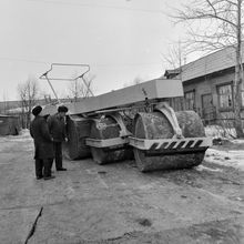 Асфальтоукладчик | Транспорт. 1987 г., г.Северодвинск. Фото #C13260.