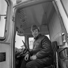 Водитель автобуса | Транспорт. 1987 г., г.Северодвинск. Фото #C13300.