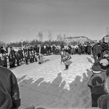 Лыжные соревнования для воспитанников детских садов | Дети. 1987 г., г.Северодвинск. Фото #C11058.