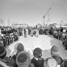 Лыжные соревнования воспитанников детских садиков | Дети. 1987 г., г.Северодвинск. Фото #C10464.