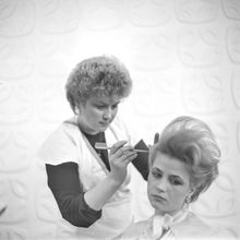 Конкурс парикмахеров | Быт. 1987 г., г.Северодвинск. Фото #C11273.