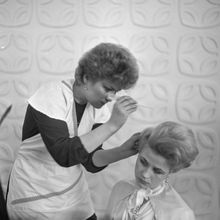 Конкурс парикмахеров | Быт. 1987 г., г.Северодвинск. Фото #C11274.