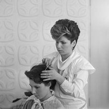 Конкурс парикмахеров | Быт. 1987 г., г.Северодвинск. Фото #C11281.