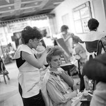 Конкурс парикмахеров | Быт. 1987 г., г.Северодвинск. Фото #C11285.