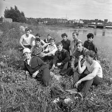 В походе на Солзе | Горожане. 1987 г., г.Северодвинск. Фото #C8320.