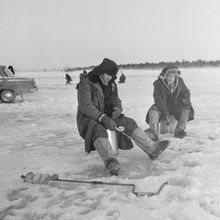 Рыбаки | Горожане. 1987 г., г.Северодвинск. Фото #C11083.