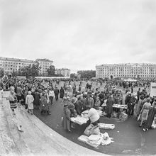 Школьный базар | Торговля. 1987 г., г.Северодвинск. Фото #C11035.