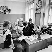 В классе | Школа. 1987 г., г.Северодвинск. Фото #C10859.