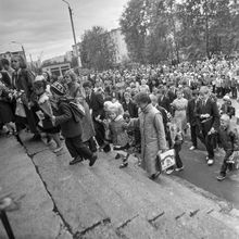 Первое сентября | Школа. 1987 г., г.Северодвинск. Фото #C11468.