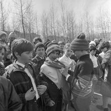 Прием в пионеры | Школа. 1987 г., г.Северодвинск. Фото #C11472.