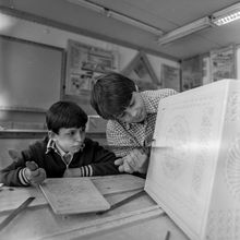Резчики по дереву | Школа. 1987 г., г.Северодвинск. Фото #C13602.