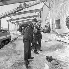 Пожарный расчет | Силовые структуры. 1987 г., г.Северодвинск. Фото #C14882.