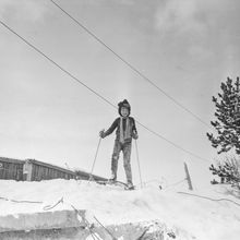 На лыжах | Спорт. 1987 г., г.Северодвинск. Фото #C8462.