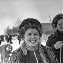 Участница лыжных соревнований | Спорт. 1987 г., г.Северодвинск. Фото #C11546.