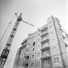 Ведется строительство | Строительство. 1987 г., г.Северодвинск. Фото #C10881.