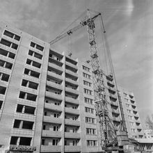 Новый дом | Строительство. 1987 г., г.Северодвинск. Фото #C14892.