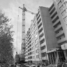 Новый дом | Строительство. 1987 г., г.Северодвинск. Фото #C14893.