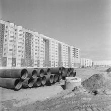 Строительство. 1987 г., г.Северодвинск. Фото #C14896.