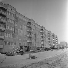 Строительство дома | Строительство. 1987 г., г.Северодвинск. Фото #C13701.