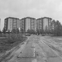 Новые дома на улице Ломоносова | Виды города. 1987 г., г.Северодвинск. Фото #C14917.