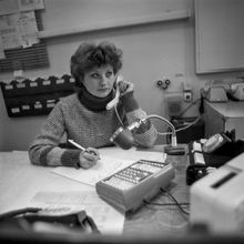 Диспетчер | Предприятия. 1987 г., г.Северодвинск. Фото #C13844.