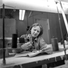 Вышивальщица | Предприятия. 1987 г., г.Северодвинск. Фото #C12678.