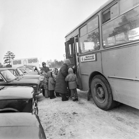 Поездка | Дети. 1987 г., г.Северодвинск. Фото #C11254.