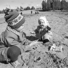 Ира и Женя Капустины | Дети. 1988 г., г.Северодвинск. Фото #C14202.