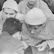 Мероприятие в колонии для несовершеннолетних (Талаги) | Школа. 1988 г., г.Северодвинск. Фото #C14433.