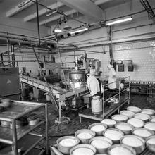 Линия на молочном заводе | Предприятия. 1988 г., г.Северодвинск. Фото #C14493.