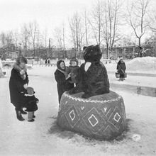 Ледяные фигуры | Культура. 1989 г., г.Северодвинск. Фото #C17600.